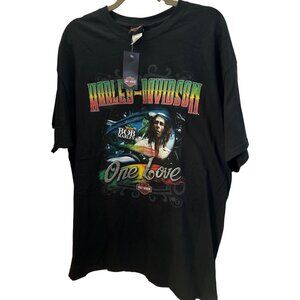NWT Harley Davidson Bob Marley One Love T-Shirt XL St Thomas USVI